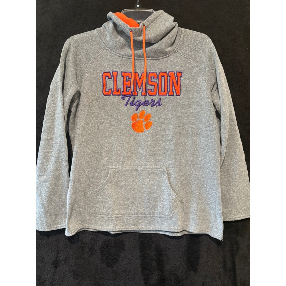 Colosseum Clemson Tigers NCAA‎ Pullover Hoodie Sweatshirt Orange L